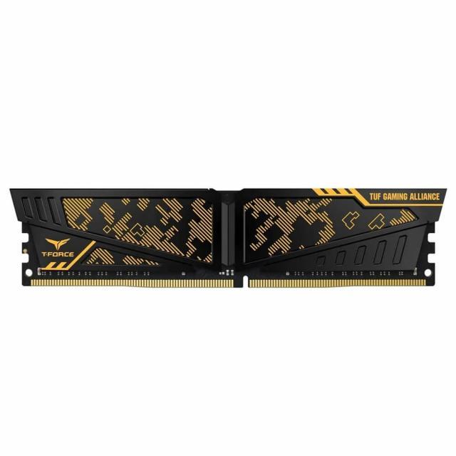 Памет Team Group T-Force Vulcan TUF Yellow 8GB 3200MHz, DDR4 CL16, 1.35V