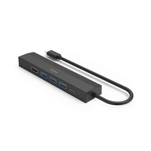 HAMA USB-C хъб, мултипорт, 6 порта, 3 x USB-A, USB-C, HDMI™, LAN/Ethernet