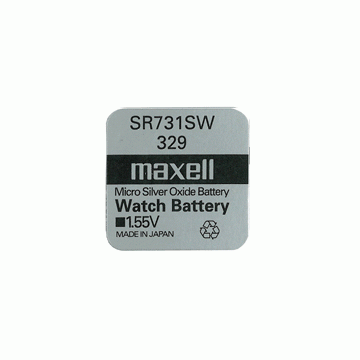 Бутонна батерия сребърна MAXELL SR-731 SW / 329/, 1.55V