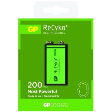 Акумулаторна Батерия GP R22 8.4V 200mAh RECYKO 20R8HN-GB1 NiMH 1бр. в опаковка GP
