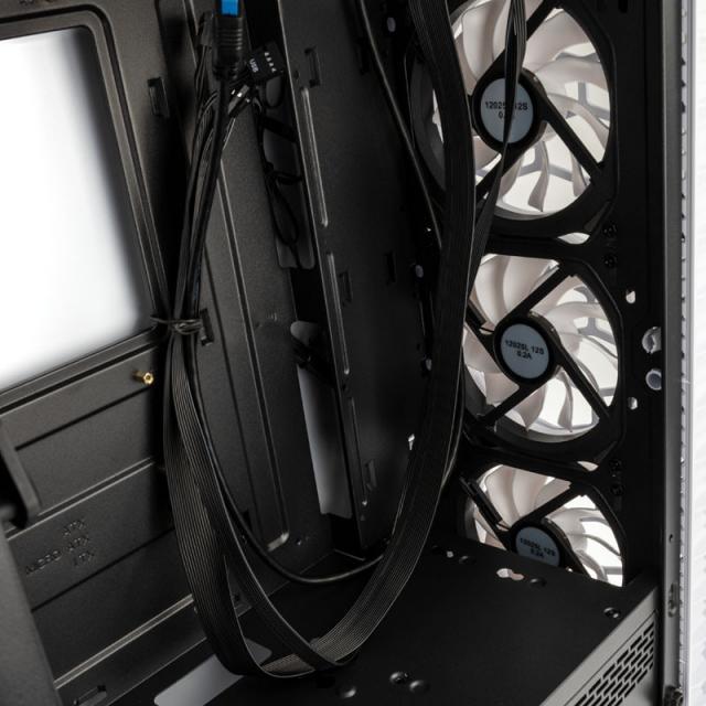 Кутия Kolink Observatory Lite RGB Mid-Tower, Бяла