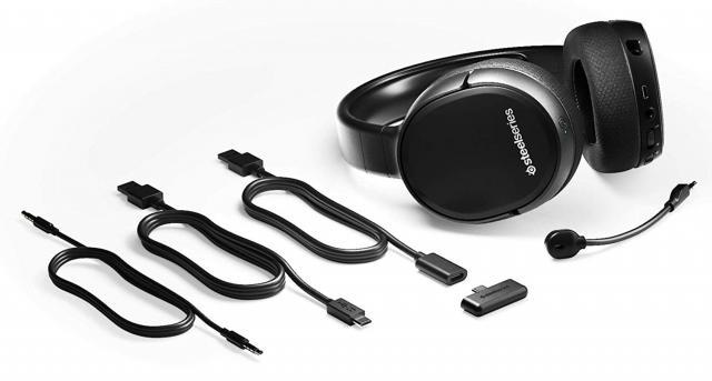Геймърски слушалки SteelSeries Arctis 1 Wireless, Черно