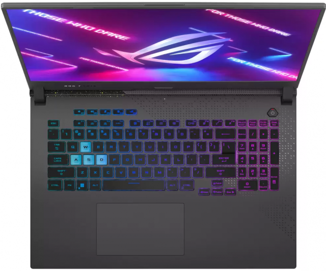 Лаптоп Asus ROG Strix G17 G713RC-HX032, 17.3" IPS FHD (1920x1080), AMD Ryzen 7 6800H, 16GB DDR5, 512GB NVMe SSD, NVIDIA GeForce RTX 3050 GDDR6 4GB