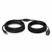 Кабел ACT AC6110, USB-A мъжко - женско, 10 м, 5 Gbps, Черен