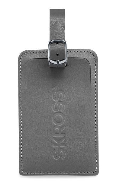 Етикетник за багаж Skross Luggage Tags, Карта за контакт, Сив