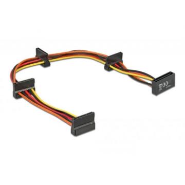 Кабел Power SATA  > 4 x SATA 15 Pin, 40cm