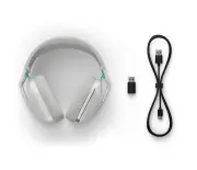 Геймърски безжични слушалки Logitech G321 Lightspeed, Микрофон, Бели