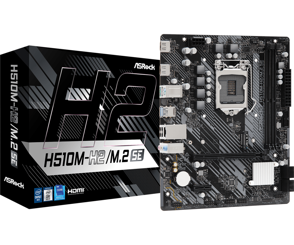 Дънна платка ASRock H510M-H2/M.2 SE, LGA1200, DDR4, mATX