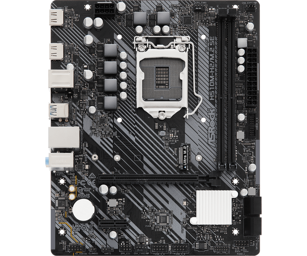 Дънна платка ASRock H510M-H2/M.2 SE, LGA1200, DDR4, mATX