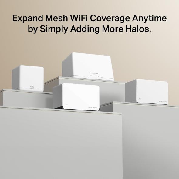 Безжична Wi-Fi 6 Mesh система Mercusys Halo H85X(3-pack) AX3000