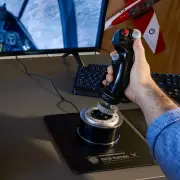 Жичен джойстик, авиосимулатор Thrustmaster HOTAS Warthog Flight Stick за PC, Черен