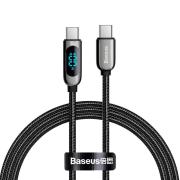 Кабел Baseus USB Type-C към USB Type-C с дисплей, 100W, 5A , 1м