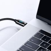 Кабел Baseus USB Type-C към USB Type-C с дисплей, 100W, 5A , 1м