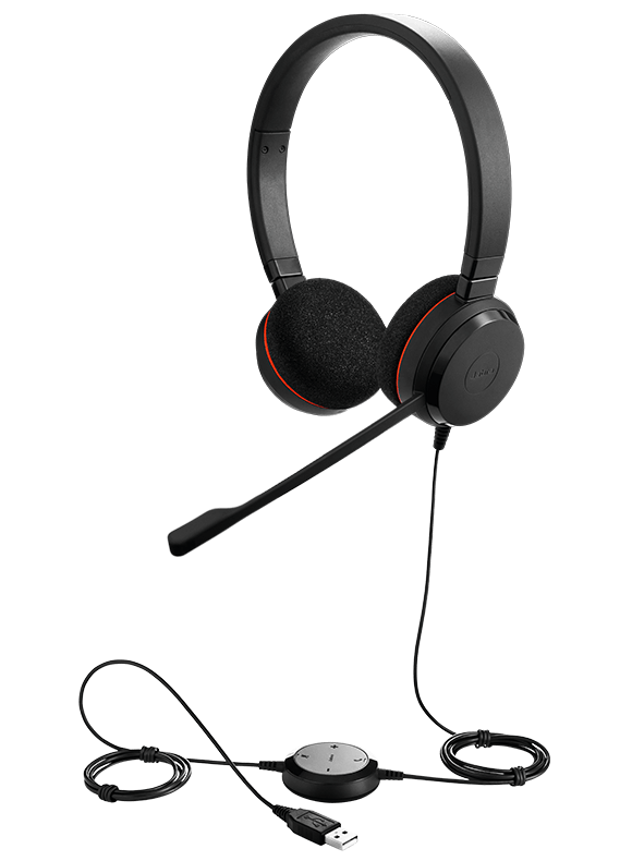 Слушалки Jabra Evolve 20 MS стерео с микрофон USB 4999-823-109
