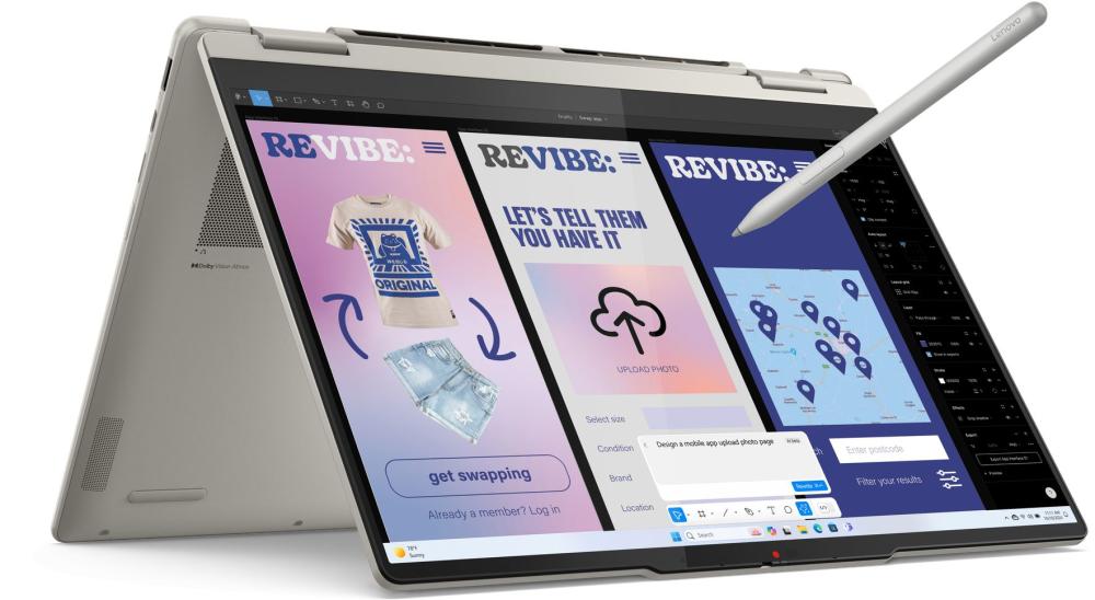 LENOVO Yoga 7 2-in-1 AMD Ryzen AI 5 340 14inch WUXGA OLED 400N Touch HDR 24GB DDR5 1TB PCIe W11H Seashell