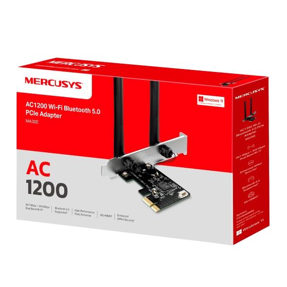 Безжичен PCIe адаптер Mercusys MA30E AC1200