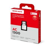 Безжичен USB 2-лентов адаптер Mercusys MA30N AC1300 Nano