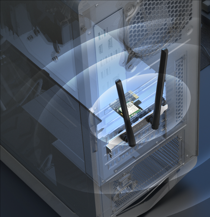 Безжичен Wi-Fi 6 PCIe Адаптер Mercusys MA80XE AX3000