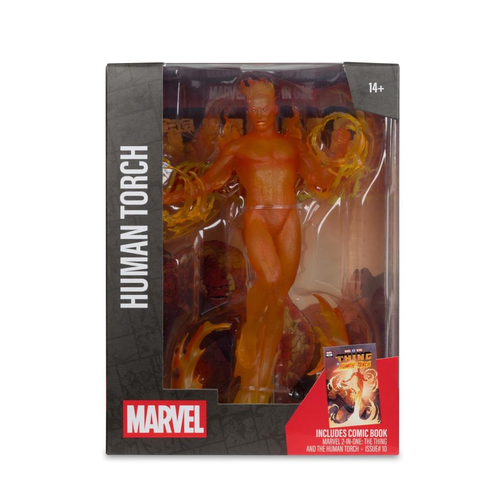 Фигурка Marvel Human Torch 1:6th Scale Collectible with Scene (Marvel 2-in-One #10)