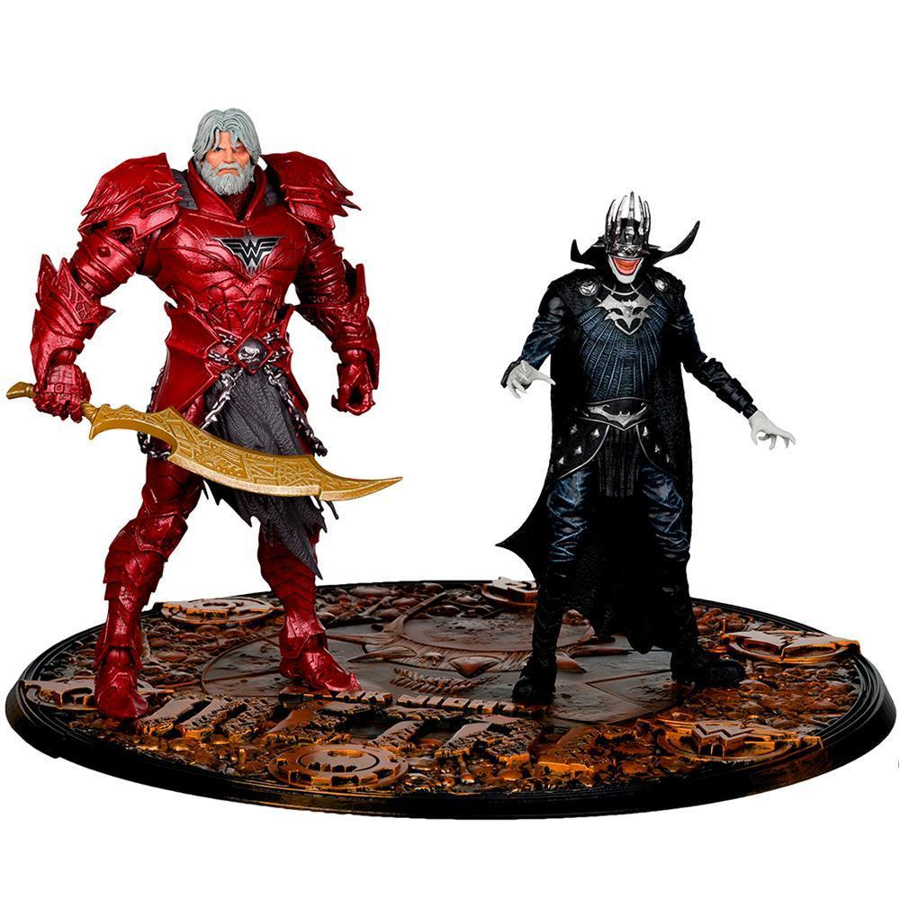 Фигурка DC Multiverse Batman Who Laughs (Knight Armor) & The Merciless (Dark Multiverse) 7in