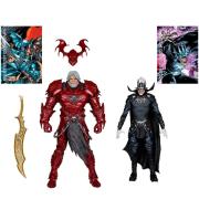 Фигурка DC Multiverse Batman Who Laughs (Knight Armor) & The Merciless (Dark Multiverse) 7in
