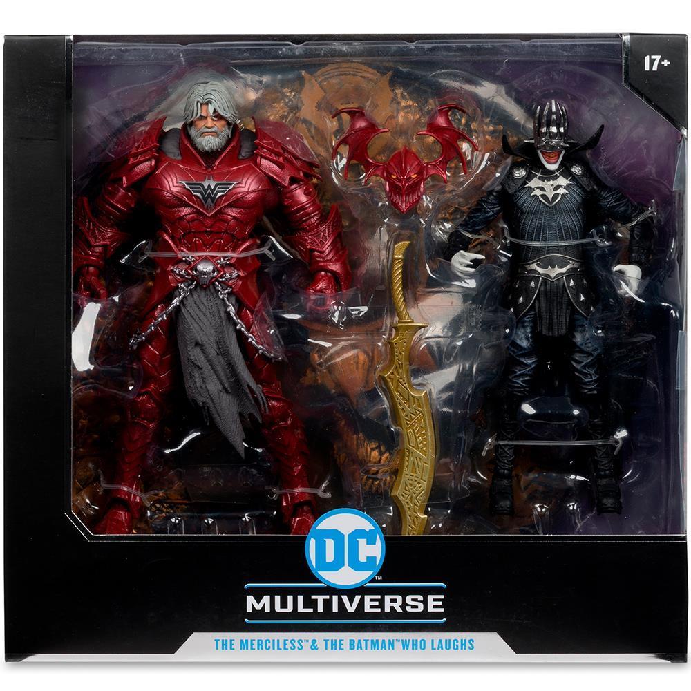 Фигурка DC Multiverse Batman Who Laughs (Knight Armor) & The Merciless (Dark Multiverse) 7in