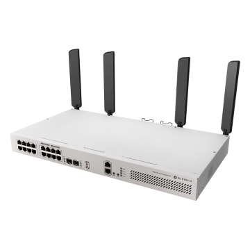 18-портов комутатор MikroTik CRS418-8P-8G-2S+5axQ2axQ-RM
