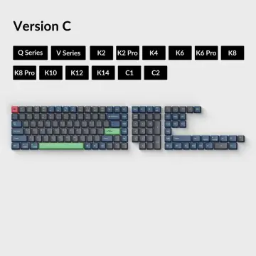 Капачки за клавиатура Keychron PBT Keycap Set - Hacker, Version C
