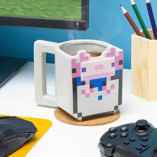 Чаша Paladone Minecraft - Bucket of Axolotl shaped Mug (400ml), PP11368MCF