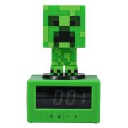 Часовник с аларма Paladone: Minecraft - Creeper Icon Alarm Clock, PP11369MCFV3