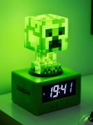 Часовник с аларма Paladone: Minecraft - Creeper Icon Alarm Clock, PP11369MCFV3