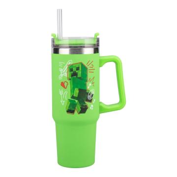 Чаша Paladone: Minecraft - Green 900ml Multiway Travel Cup Stra, PP14600MCF