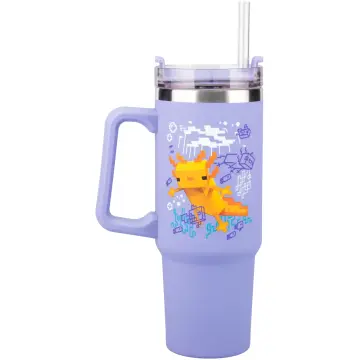 Чаша Paladone: Minecraft - Purple 900ml Multiway Travel Cup Straw,  PP14948MCF