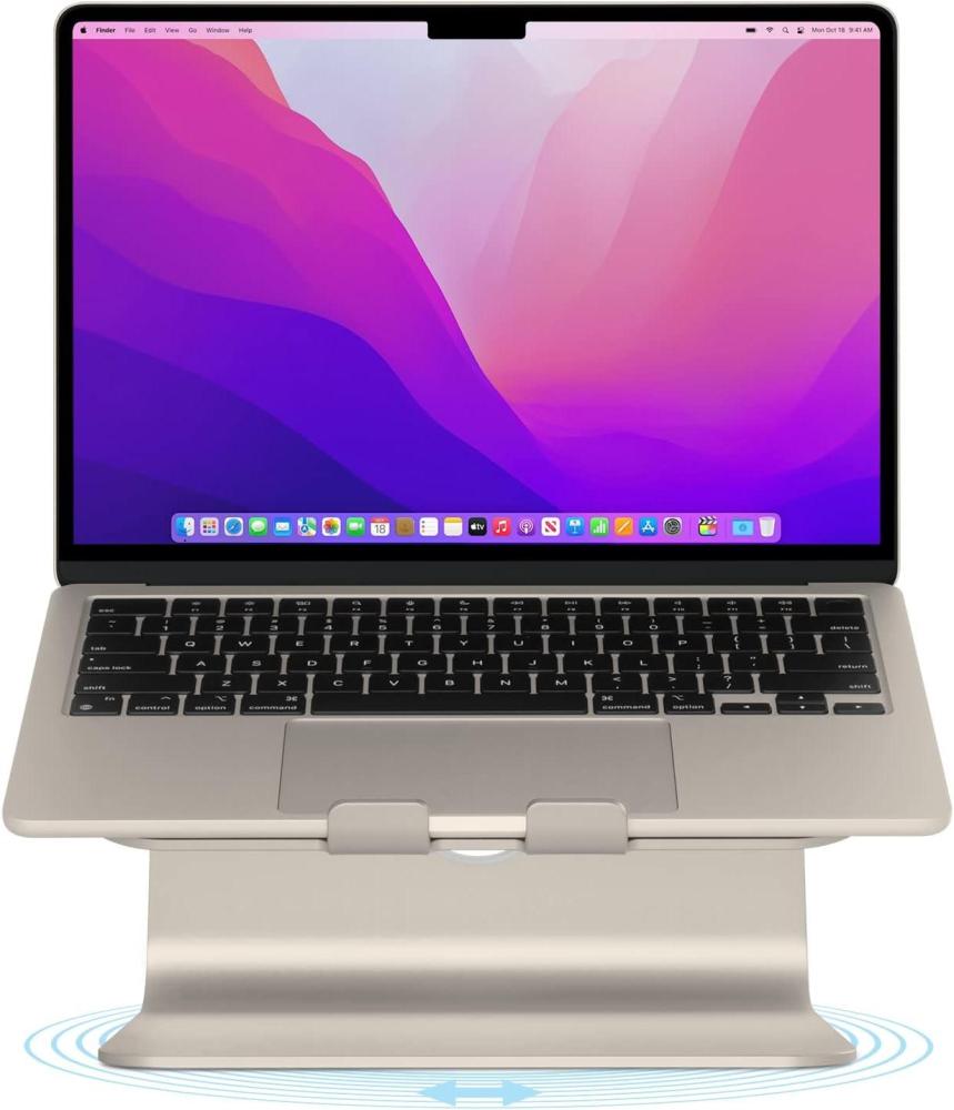 Поставка за лаптоп Rain Design mStand360 with Swivel Base - Starlight