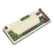 Геймърска механична клавиатура Redragon Cyrus Pro K681CGC-RGB-PRO с Bluetooth и безжична връзка, бяла със зелено и RGB осветление