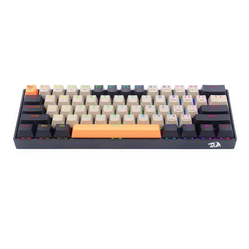 Bluetooth/USB Type-C механична RGB клавиатура Redragon K530-OG-GY-BK-RGB-PRO_BR Draconic PRO Brown Switch - оранжев/сив/черен