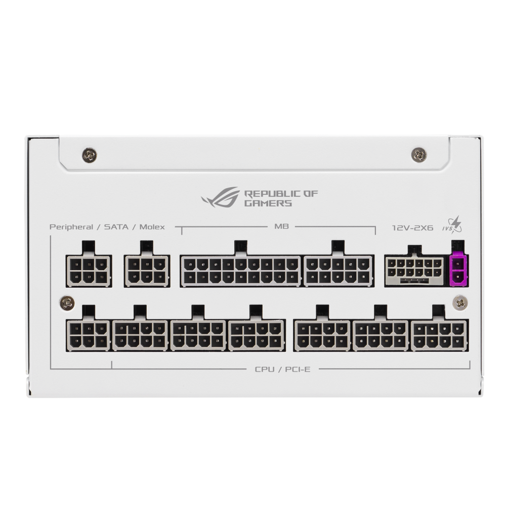 Захранващ блок ASUS ROG STRIX 1000W White Edition, 80+ Platinum PCIe 5.1, Fully Modular