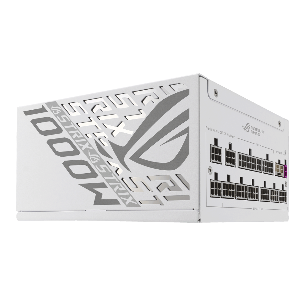 Захранващ блок ASUS ROG STRIX 1000W White Edition, 80+ Platinum PCIe 5.1, Fully Modular