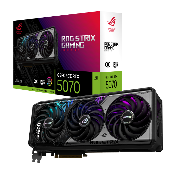Видео карта ASUS ROG Strix RTX 5070 OC 12GB GDDR7