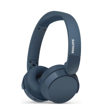 PHILIPS Wireless On Ear Headphone with mic 32mm drivers/closed-back blue