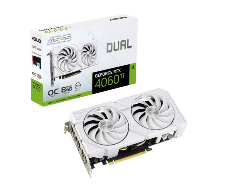 ASUS DUAL RTX 4060 OC 8GB EVO WHITE