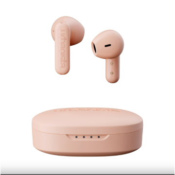 URBANISTA COPENHAGEN Bluetooth earphones black 32 hours total playtime Noise-reducing microphone Touch controls IPX4 dusty pink