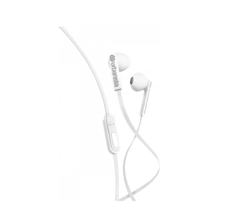 URBANISTA Headphones with mic impedance 32 Ohm 20-20000 Hz Button controls white