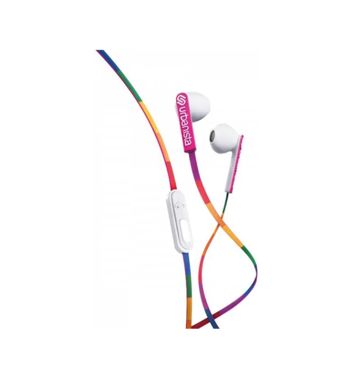 URBANISTA Headphones with mic impedance 32 Ohm 20-20000 Hz Button controls rainbow color