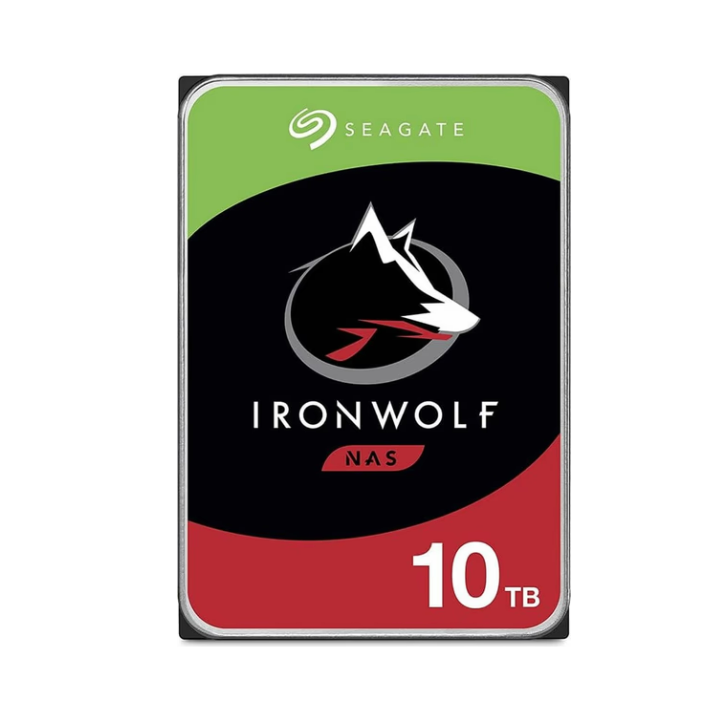 Bundle SEAGATE Ironwolf NAS HDD 4x10TB 7200rpm 6Gb/s SATA 256MB cache 8.9cm 3.5inch 24x7 CMR for NAS and RAID Rackmount Systems BLK