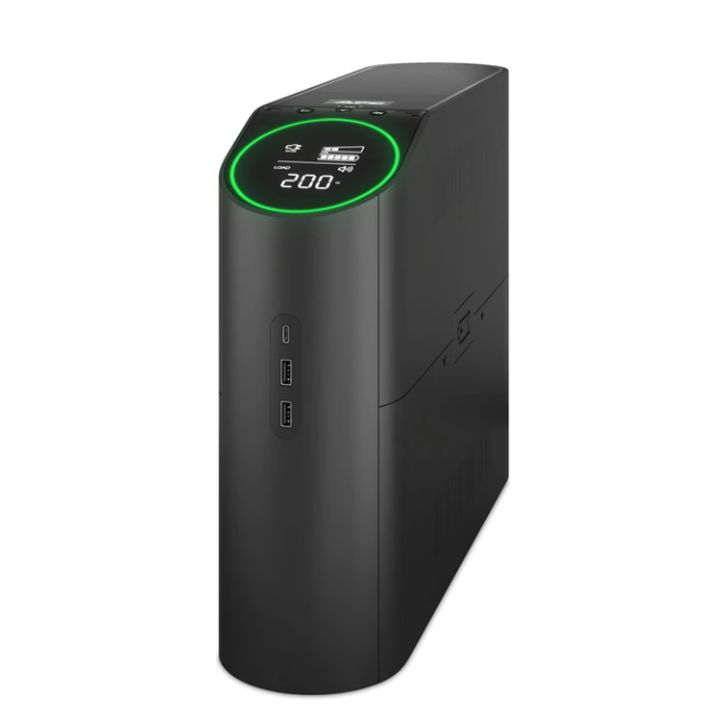 APC Back-UPS Pro 2200VA for Gaming 230V Pure Sinewave LCD Black Schuko