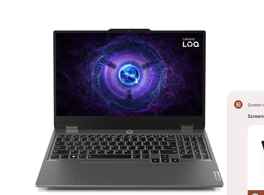 LENOVO LOQ Gaming AMD Ryzen 7 7435HS 15.6inch FHD 144Hz sRGB 24GB DDR5 512GB PCIe RTX4050 6GB NoOS Luna Grey