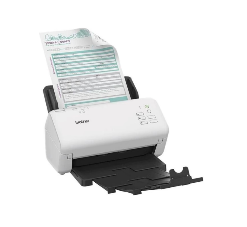 BROTHER ADS-4300N Document scanner Dual CIS Duplex A4 600x600dpi 40ppm mono/40ppm colour ADF 6000scans/d USB 3.0 LAN USB