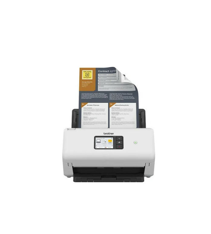 BROTHER ADS-4500W Document scanner Dual CIS Duplex A4 600x600dpi 35ppm mono/35ppm colour ADF 5250scans/d USB 3.0 LAN Wi-Fi