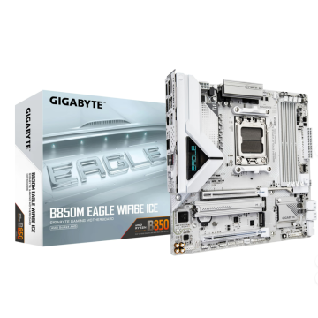 GIGABYTE B850M EAGLE WF6E ICE AM5 4xDDR5 4xSATA 2xM.2 1xHDMI 2xDP